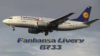 Lufthansa (Fanhansa Livery) B733 Land & Takeoff @ G.Marconi Int. Bologna BLQ