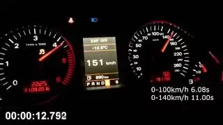 Audi A6 3.0 TDI Quattro tiptronic ASB stage 1 acceleration 0-100kmh 6,08s