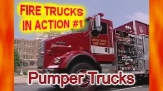 How Fire Trucks Work #1 | Pumper Trucks | Lots & Lots of Fire Trucks for Kids