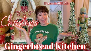 CHRISTMAS GINGERBREAD KITCHEN DECORATE WITH ME | GINGERBREAD KITCHEN | CHRISTMAS DECOR