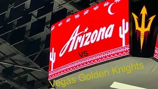 January 22, 2023 Arizona Coyotes vs the Vegas Golden Knights Intro Including Starting Lineup