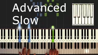 Tchaikovsky - Swan Lake Theme - Piano Tutorial Easy SLOW - How To Play (Synthesia)