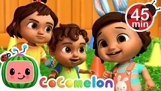 Nina's Bunny Race with Baby Mateo! + More Nina's Familia! | CoComelon Nursery Rhymes & Kids Songs