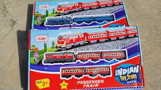 blue and red centy train set Indian train set unboxing and review full Function testing
