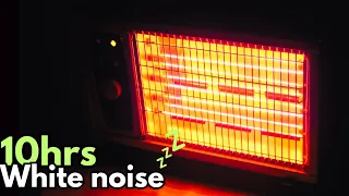 White Noise Fan Heater Sound for Sleeping, Relaxing, Studying | Black Screen