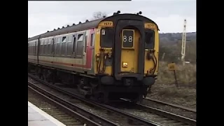 4CEP EMU and Class 33's at Wateringbury Station 21/02/1998