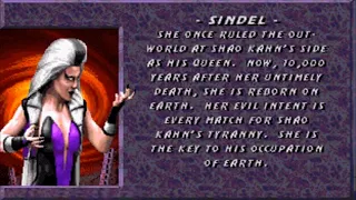 Ultimate Mortal Kombat III - Genesis/Mega Drive - Biography and Ending - Sindel