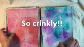 How I Tea Stain and Dye Paper with Ink Spray