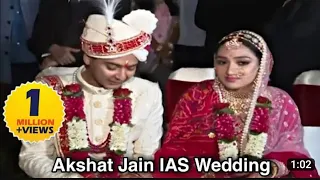 Akshat Jain IAS marriage with Nikita Bafna♥️wedding shadi video🎉UPSC topper air rank 14 (2019)#video