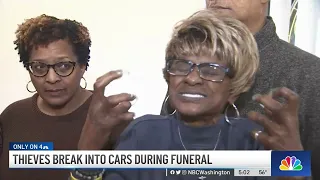 Thieves Break Into Cars During Funeral | NBC4 Washington