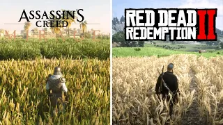 Assassin’s Creed Mirage vs Red Dead Redemption 2 - Direct Comparison! Attention to Detail