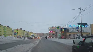 Автодорога Норильск - Талнах. Таймлапс с видеорегистратора.