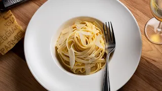 3-Ingredient Fettuccine Alfredo - Dished #Shorts