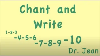 Chant and Write with Dr. Jean - See description for free printable for students