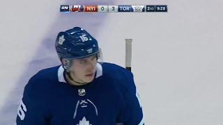 Mitch Marner 8th Goal of the Season! 1/31/2018 (New York Islanders at Toronto Maple Leafs)