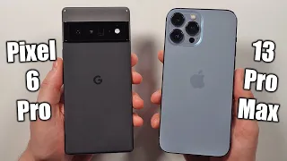 Google Pixel 6 Pro vs iPhone 13 Pro Max 🔥 Speed Test