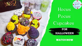 Super Fun Hocus Pocus Themed Cupcakes!