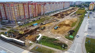 Строительство улицы Чернякова между пгт Медведево и г. Йошкар-Ола | Сентябрь 2022 г.