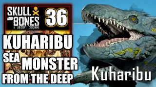 Skull and Bones - From the Deep, Defeat Kuharibu Sea Creature Monster Boss Fight - Walkthrough 36