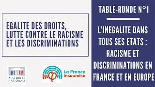 INÉGALITÉ | Racisme et discrimination en France et en Europe (LFI, 15/03/19)