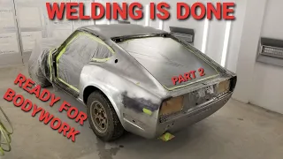 Finishing All The Metal Work and Spraying Epoxy Primer Datsun 240Z Part 2