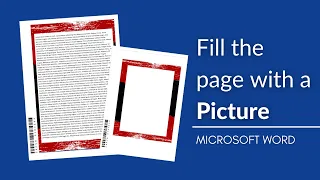 Fill the page with a picture in Microsoft Word - Letterhead