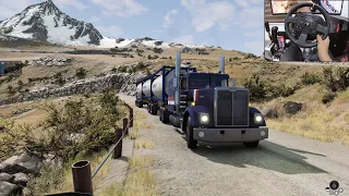 Heavy haul to a mountain top - BeamNG.Drive | Thrustmaster TX