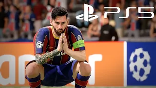 🔥 FIFA 21 NEXT GEN | Barcelona vs PSG - Champions League Final ● Broadcast Camera Gameplay | PS5