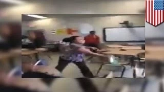 В Детройте учительница ударила ученика шваброй