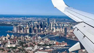 Landing at LaGuardia Airport | Spectacular NYC Views