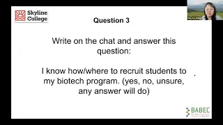 ATE Project Talks: Cell Therapy, Flow Cytometry and High School Work-based Learning