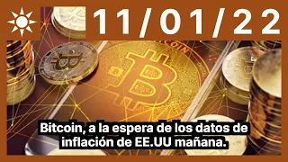 Bitcoin, a la espera de los datos de inflación de EE.UU mañana.