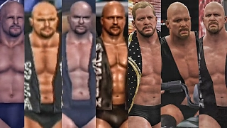 WWE 2K17 - Stone Cold Steve Austin Entrance Evolution! ( Smackdown To WWE 2K17 )