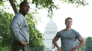 CAPTAIN AMERICA : THE WINTER SOLDIER (2014) | Steve Rogers Runs with Sam Wilson "On Your Left" | HD