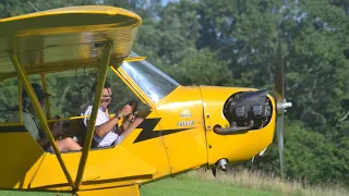 High School Friend's Piper Cub Ride Van Sant Airport Movie Event