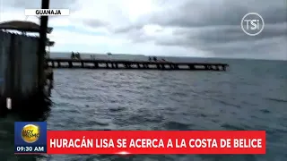 Huracán Lisa se acerca a la costa de Belice