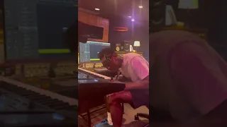 Tyler, the Creator working on "SWEET / I THOUGHT YOU WANTED TO DANCE" in the studio