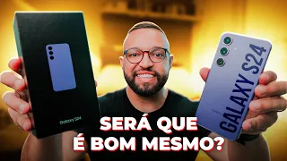 COMPREI um GALAXY S24! Será que ele é TUDO ISSO? Unboxing e Primeiras Impressões