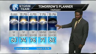 June 5, Wednesday 6 PM Weather Forecast