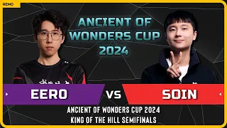 WC3 - [UD] Eer0 vs Soin [ORC] - Semifinals - Ancient of Wonders Cup 2024