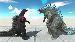 HEISEI GODZILLA VS GODZILLA 2014 DEATH RUN - Animal Revolt Battle Simulator