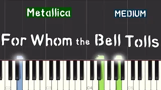 Metallica - For Whom The Bell Tolls Piano Tutorial | Medium