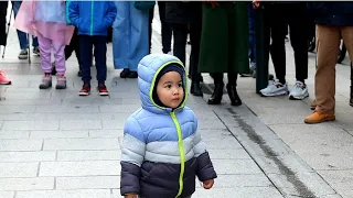 1 YEAR OLD KID MESMERIZED | Lewis Capaldi - Forever | Allie Sherlock & Zoe Clarke cover