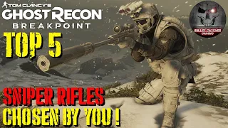 Ghost Recon Breakpoint - Top 5 Sniper Rifles - Voted By You