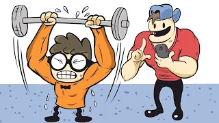 Jock Teaches Nerd How to Get Ripped | Nerd and Jock (Comic Dub)