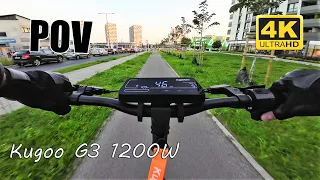 Kugoo Kirin G3 Electric Scooter City Ride POV [4K] 60 FPS