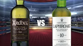 Ardbeg 10 Year Old  Vs  Laphroaig 10 Year Old (Round 1)