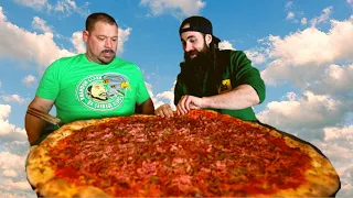 11.5LB 30 Inch $150 Carnivore Big Pie in the Sky Challenge with Beard Meats Food Adam Moran