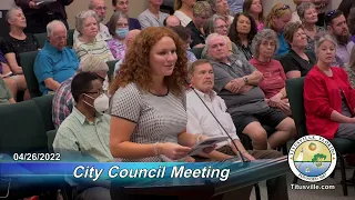 City Council Meeting — 04/26/2022 - 6:30 p.m.