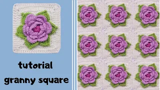 granny square flowers